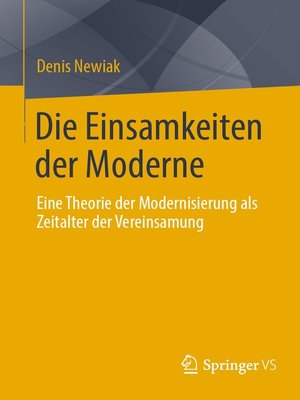 cover image of Die Einsamkeiten der Moderne